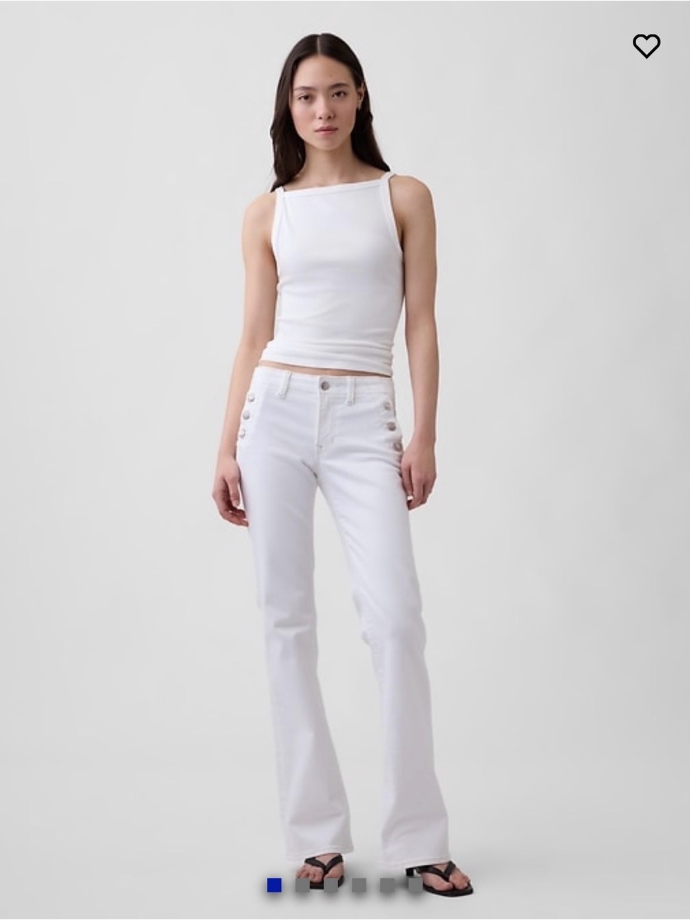 Gap Low rise long and lean Women’s  Sailor Button Bootcut Jeans